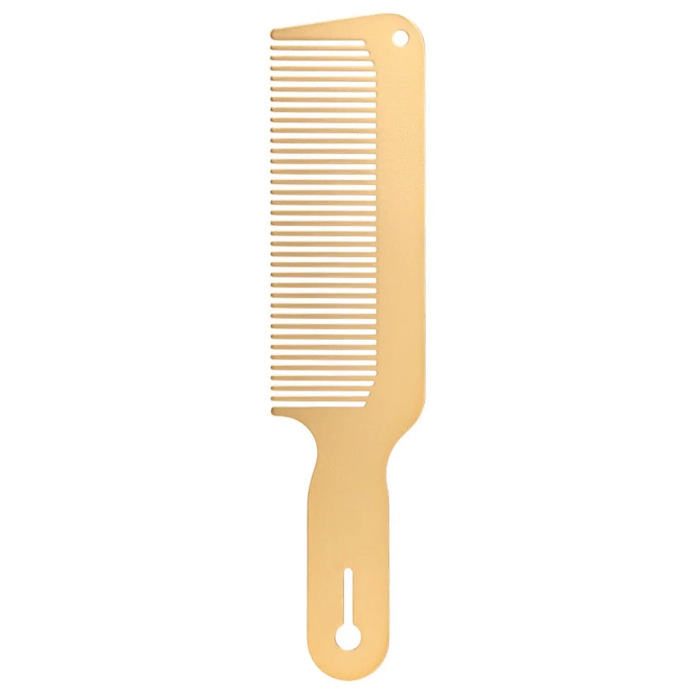 3pcs/Set Plating Gold Hair Clipper Cutting Comb And Brush Set Colorful Barber Comb Neck Duster Brush Set For Barbermen Tools Peaceful Pleasures Health and Wellness A