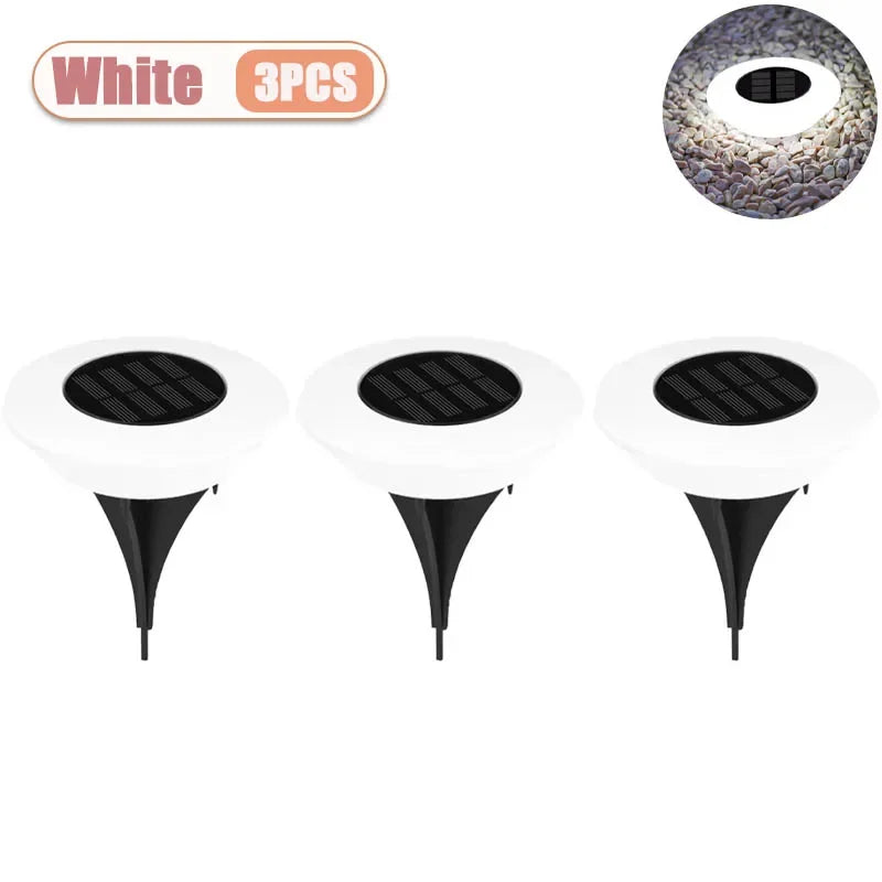 Solar LED Garden Ground Lights | Waterproof Outdoor Lawn Decor