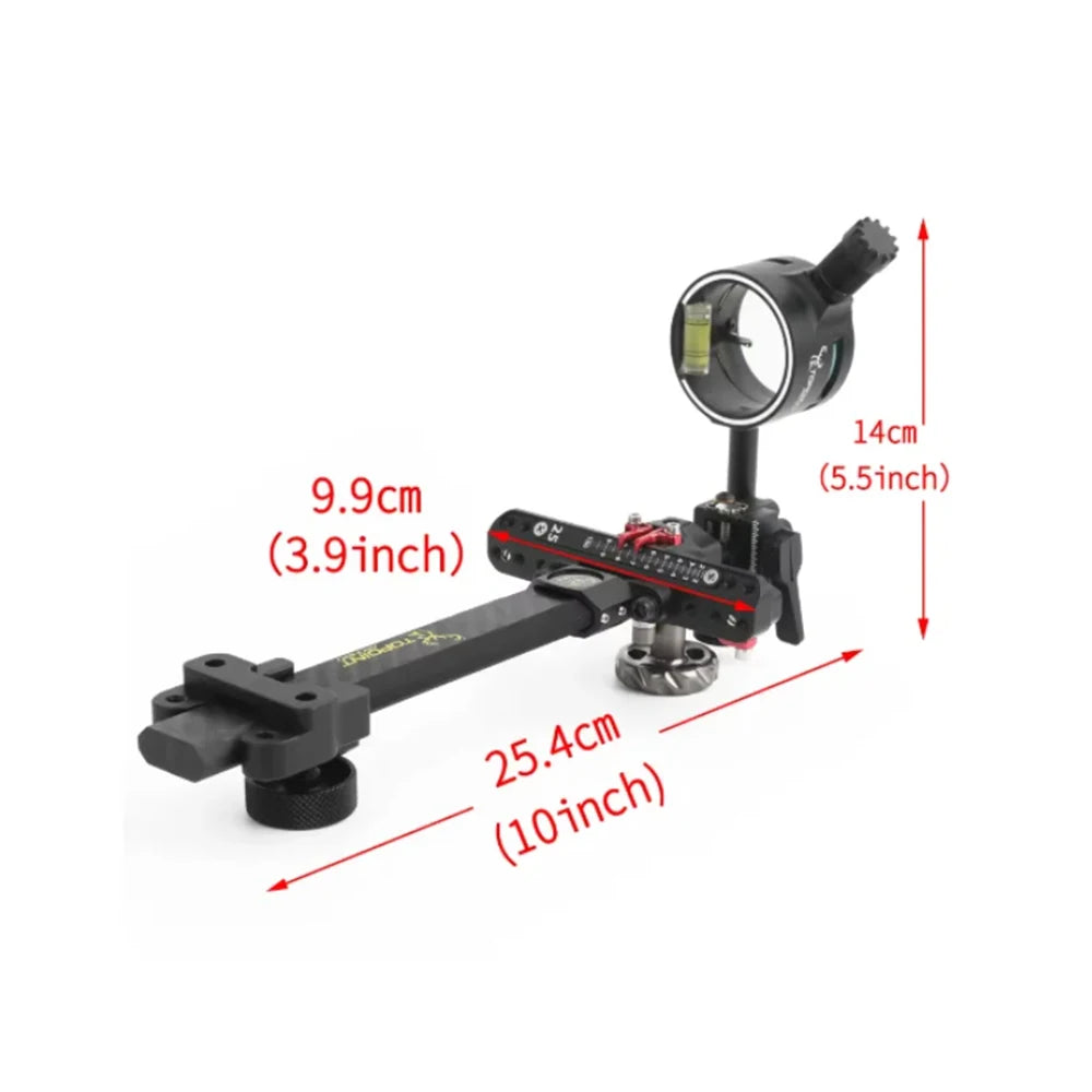 TX9610 Compound Bow Sight Single Pin Micro Adjustable 0 019 Fiber