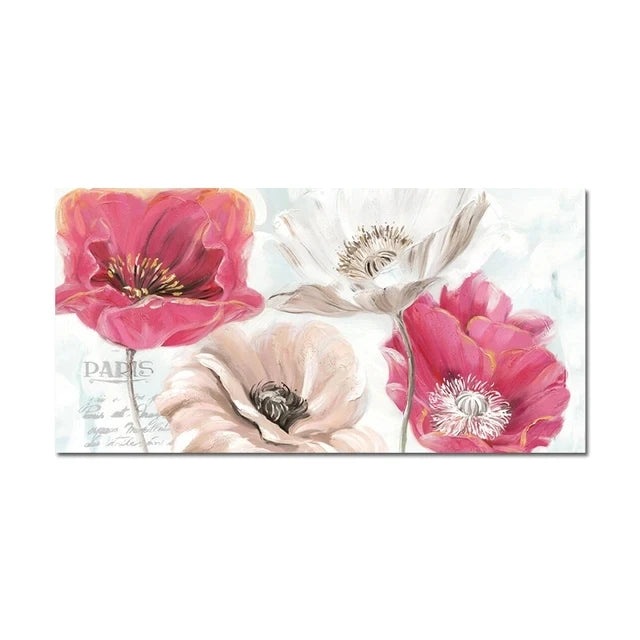 Modern Abstract Gold Flower Oil Painting on Canvas Posters and Prints Wall Art Canvas Painting Wall Picture for Home Decorati Peaceful Pleasures Health and Wellness L 50x70cm Unframed