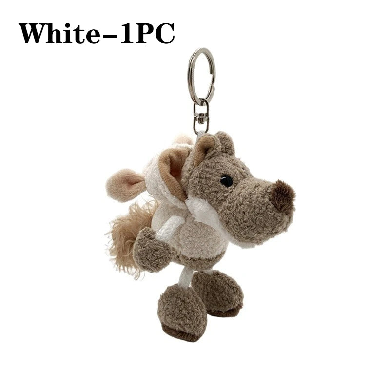 Cartoon Plush Keychain Doll | Cute Mini Backpack Pendant Gift