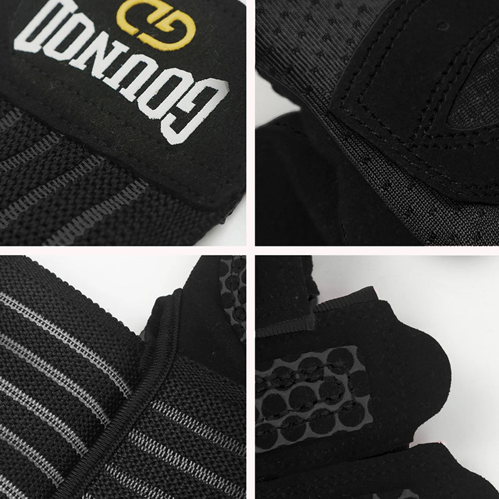 Padded Workout Gloves with Wrist Wraps – Men & Women Weight Lifting Gloves Peaceful Pleasures Health and Wellness