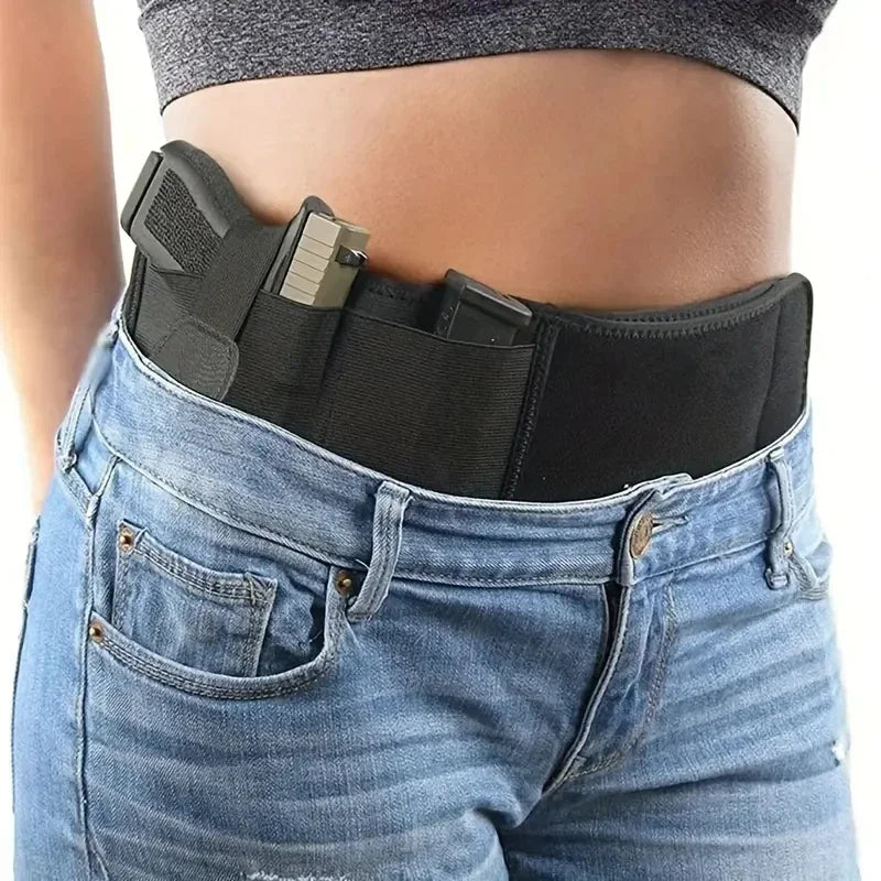 2026 Tactical Waist Band Belt For Outdoor Hunting Fitness Gun Holster Concealed Carry Phone Bag Portable Hidden Belly Use Peaceful Pleasures Health and Wellness 9BF066 9BF066