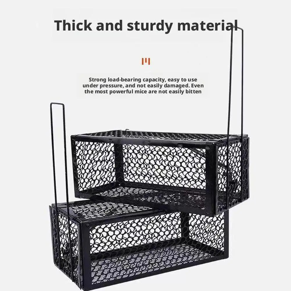 Heavy-Duty Self-Locking Metal Rat Trap Cage – Indoor & Outdoor