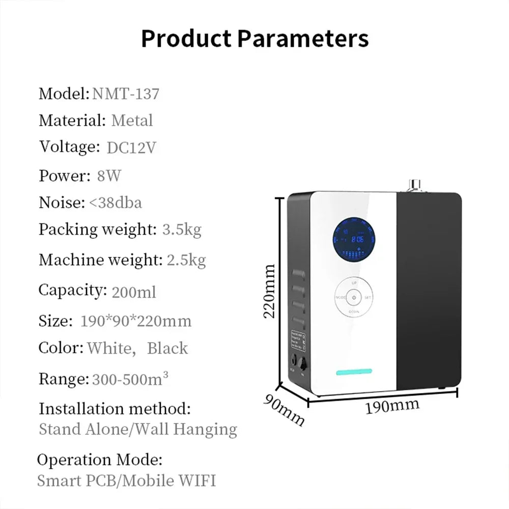 NAMSTE WiFi Scent Diffuser – 1,200 Sq Ft HVAC Smart Home Peaceful Pleasures Health and Wellness