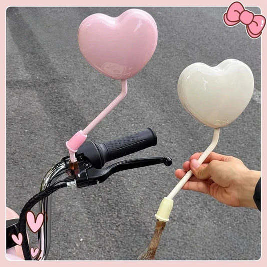 Heart Shaped HD Convex Rearview Mirror for Electric Cars – Pair Convex Car Mirror Peaceful Pleasures Health and Wellness
