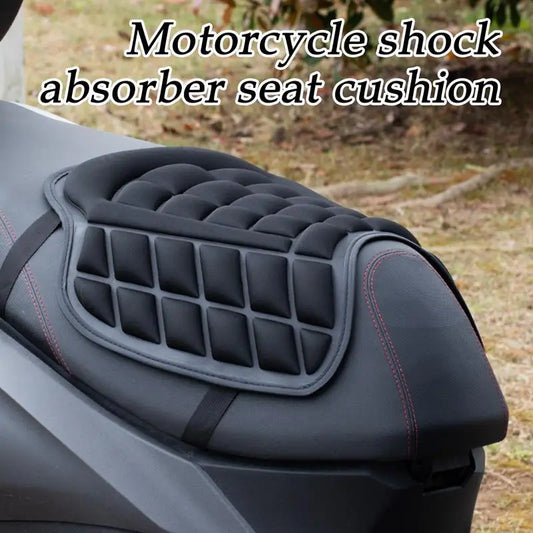 new Motorcycle 3D EVA Comfort Seat Cushion Universal Air Motorbike Cover Sunscreen Shock Absorption Motorbike Seat Pad Peaceful Pleasures Health and Wellness