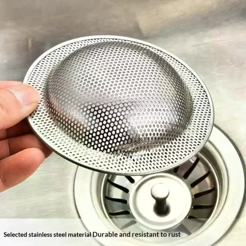 Stainless Steel Sink Drain Strainer Set | 3 Sizes Fine Mesh Sink Drain Strainer Peaceful Pleasures Health and Wellness