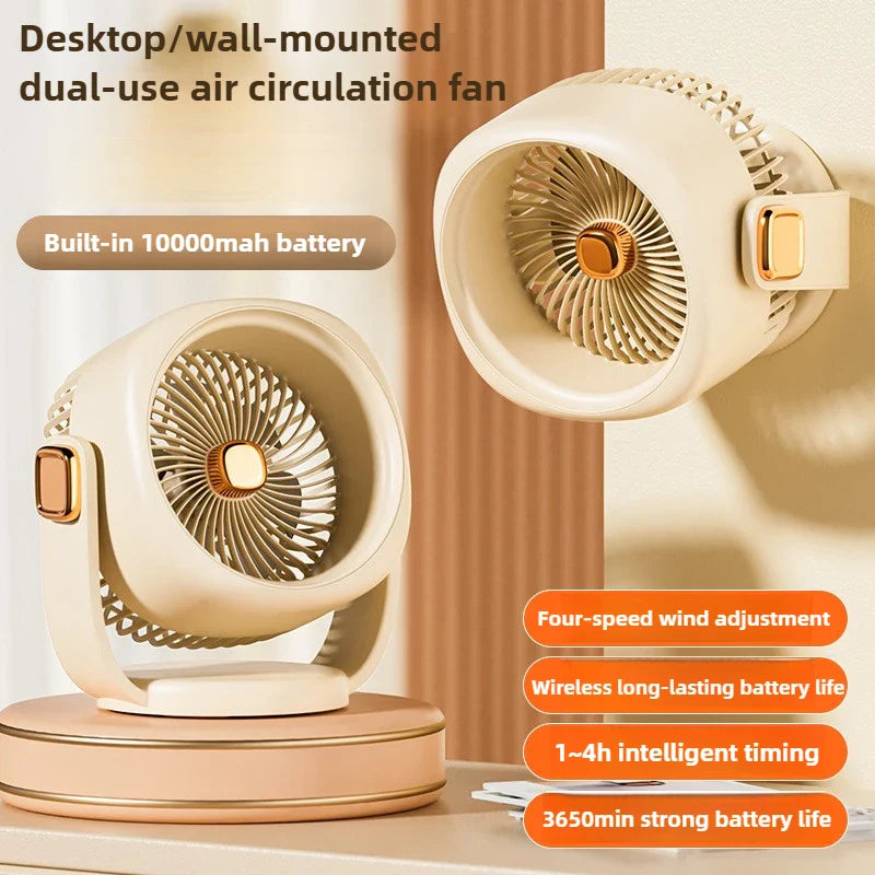 URGGU 2-in-1 USB Desktop & Wall Fan – Air Circulation Fan