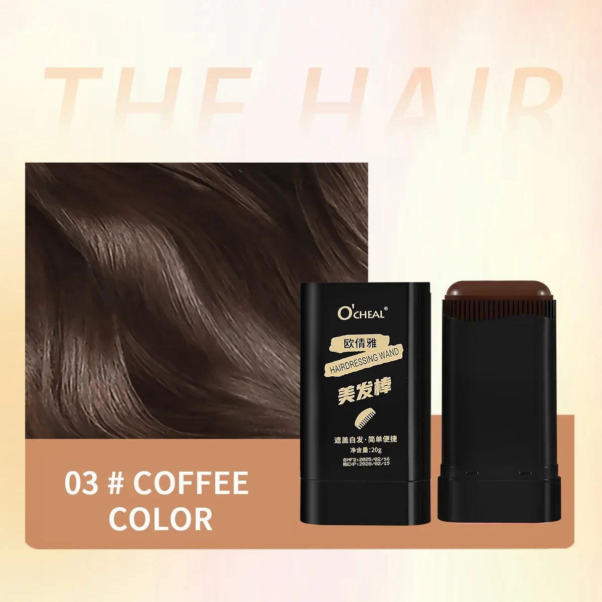 O'Cheal Hair & Beard Touch-Up Color Stick | 3 Shades