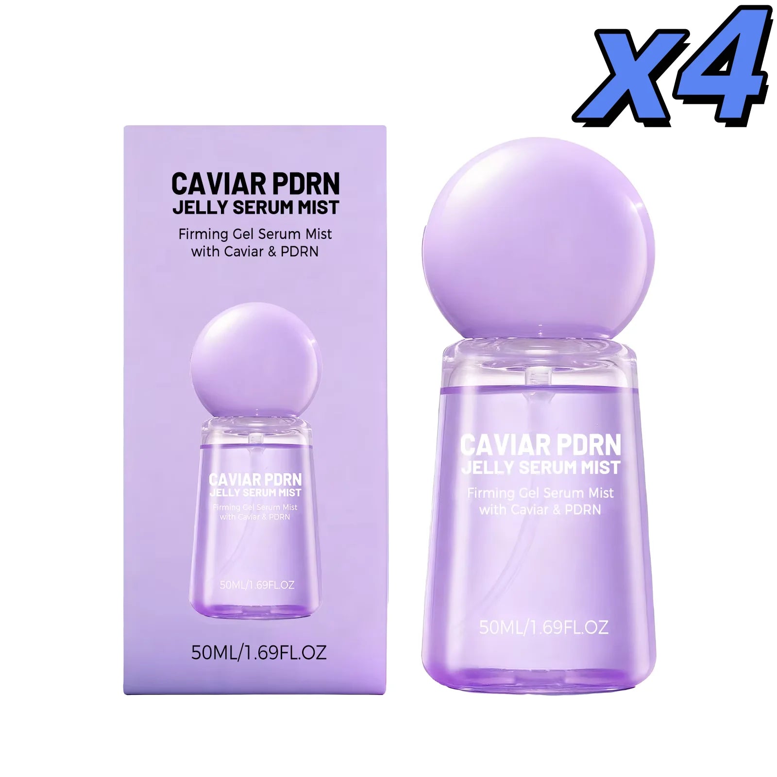 Collagen Peptide Jelly Essence Mist Spray Smooths Moisturize Dry Lines Nourish Hydrating Soft Facial Pores Skin Serum Spray 50ml Peaceful Pleasures Health and Wellness 4 x 50ml boxed