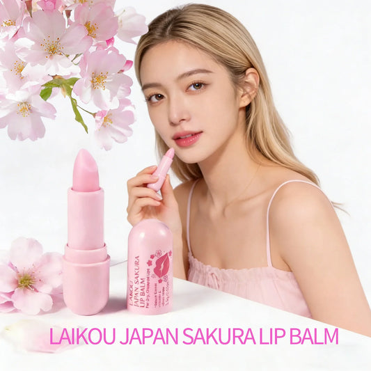 LAIKOU Sakura Lip Balm – Hydrating & Nourishing Lip Repair Lip Balm Oasis Select