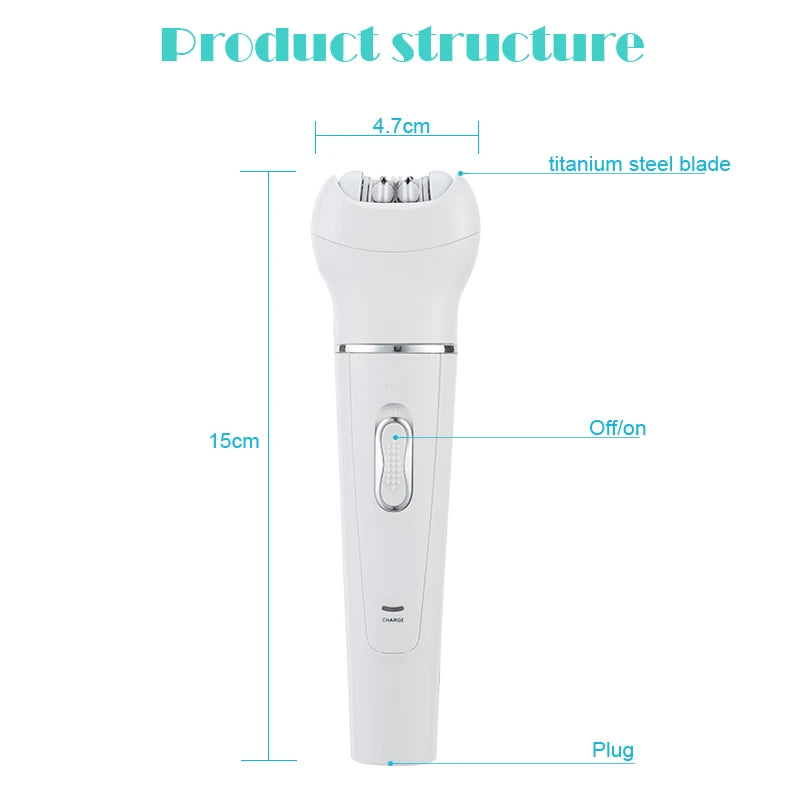 Best Selling 5 in 1 Electric Face Cleaner Sonic Vibration Callus Remover Epilator Beauty Care Facial Massager Peaceful Pleasures Health and Wellness