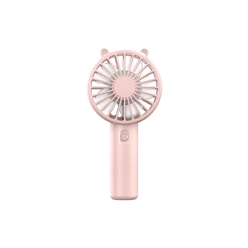 Portable Handheld Fan Small Cooling Fan USB Rechargeable Eyelash Eyelash Mute Cooler Handheld Fan Mini USB Rechargeable Desk Peaceful Pleasures Health and Wellness pink