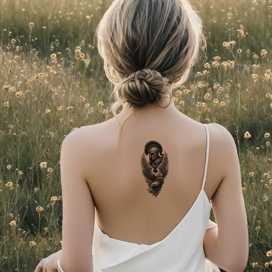 12pcs Realistic Temporary Tattoos – Eagle, Warrior & Bearded Man Temporary Tattoo Set Oasis Select