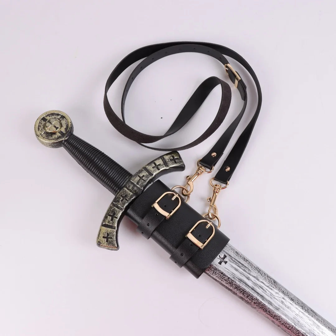 Medieval Sword Belt Scabbard Sheath Holder Steampunk Gothic Leather