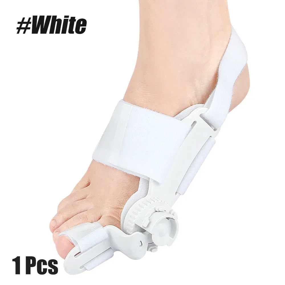 2-in-1 Bunion Corrector – Adjustable Toe Splint for Hallux Valgus Bunion Corrector Brace Peaceful Pleasures Health and Wellness White-1PCS