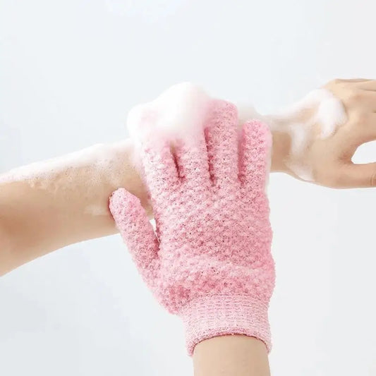 Exfoliating Bath Gloves – Deep Cleansing & Dead Skin Removal Exfoliating Bath Gloves Peaceful Pleasures Health and Wellness