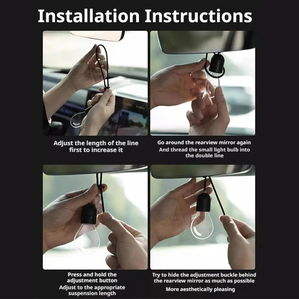 Car LED Decorative Light Easy Install Ambient Interior Atmosphere Lamp Bulb Auto Decoration Light For Car Floor Peaceful Pleasures Health and Wellness