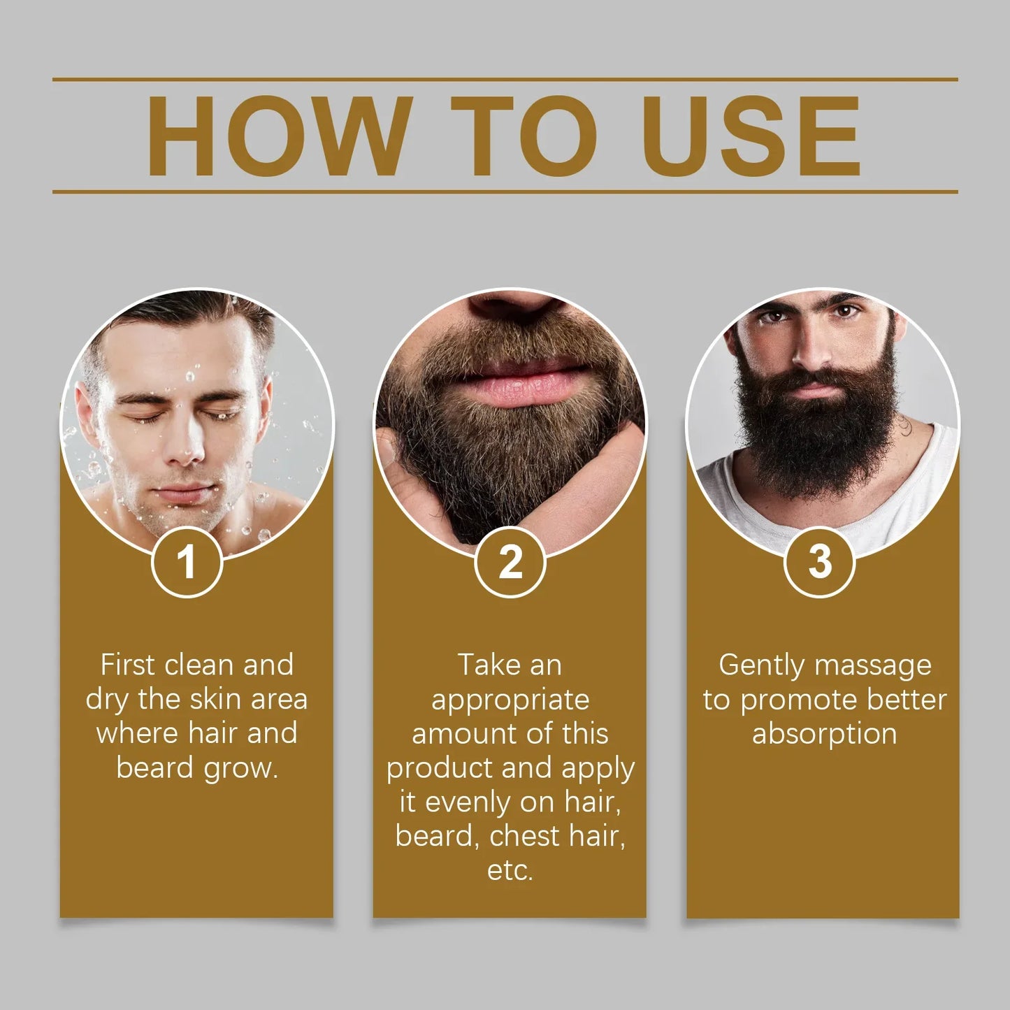 East Moon Hair Growth Serum for Men – Beard & Scalp Essence 15ml