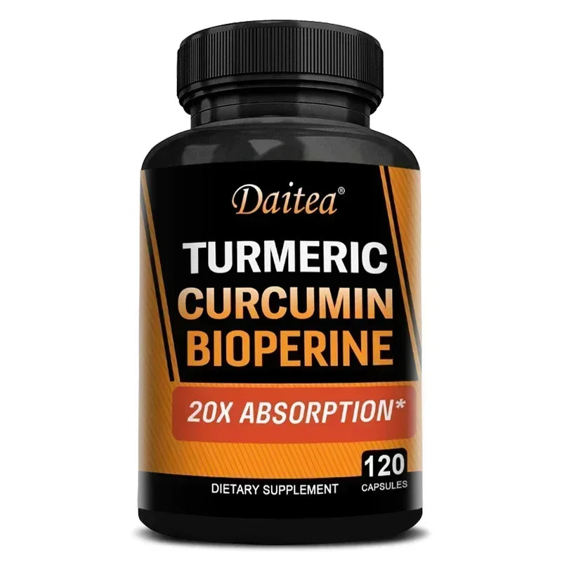 Turmeric Curcumin with Ginger & Black Pepper 2665mg Peaceful Pleasures Health and Wellness 120 count-1 bottle