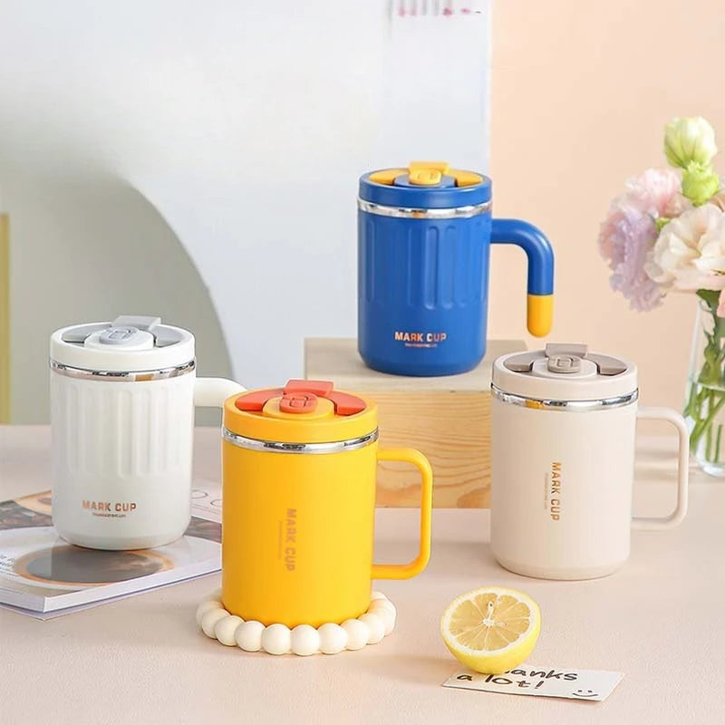2026 Hot 520ML Insulated Coffee Mug with Handle, Shatterproof 304 Stainless Steel Coffee Mug, Double Wall Vacuum Water Cup Peaceful Pleasures Health and Wellness