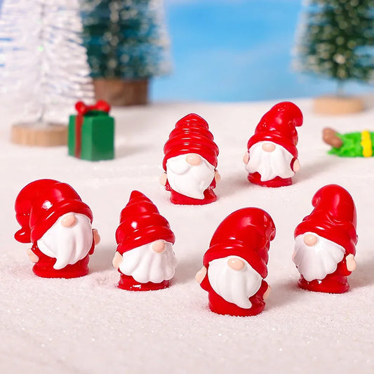 Cute Red Dwarf Gnome Figurine | Mini Garden Landscape Ornament Miniature Garden Ornament Peaceful Pleasures Health and Wellness