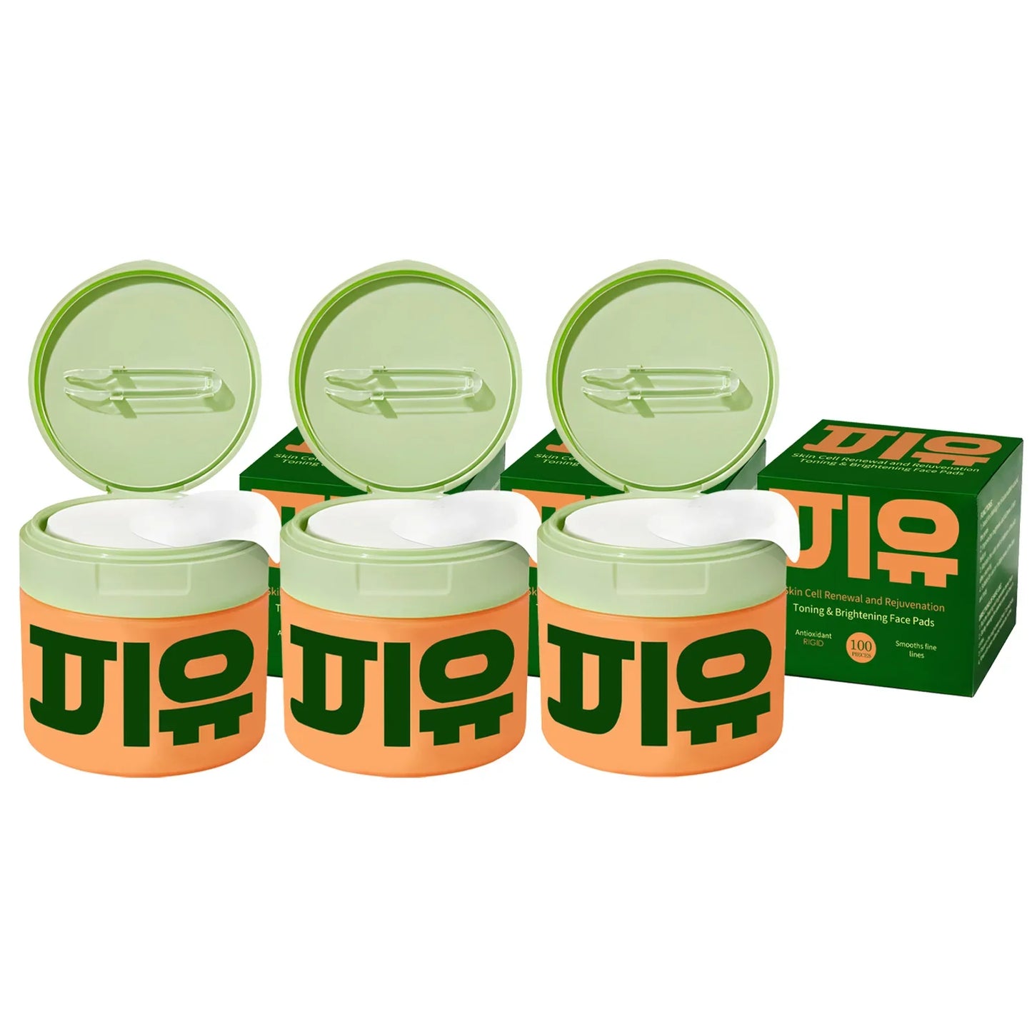 100-Piece Centella Face Pads – Brightening & Hydrating Serum
