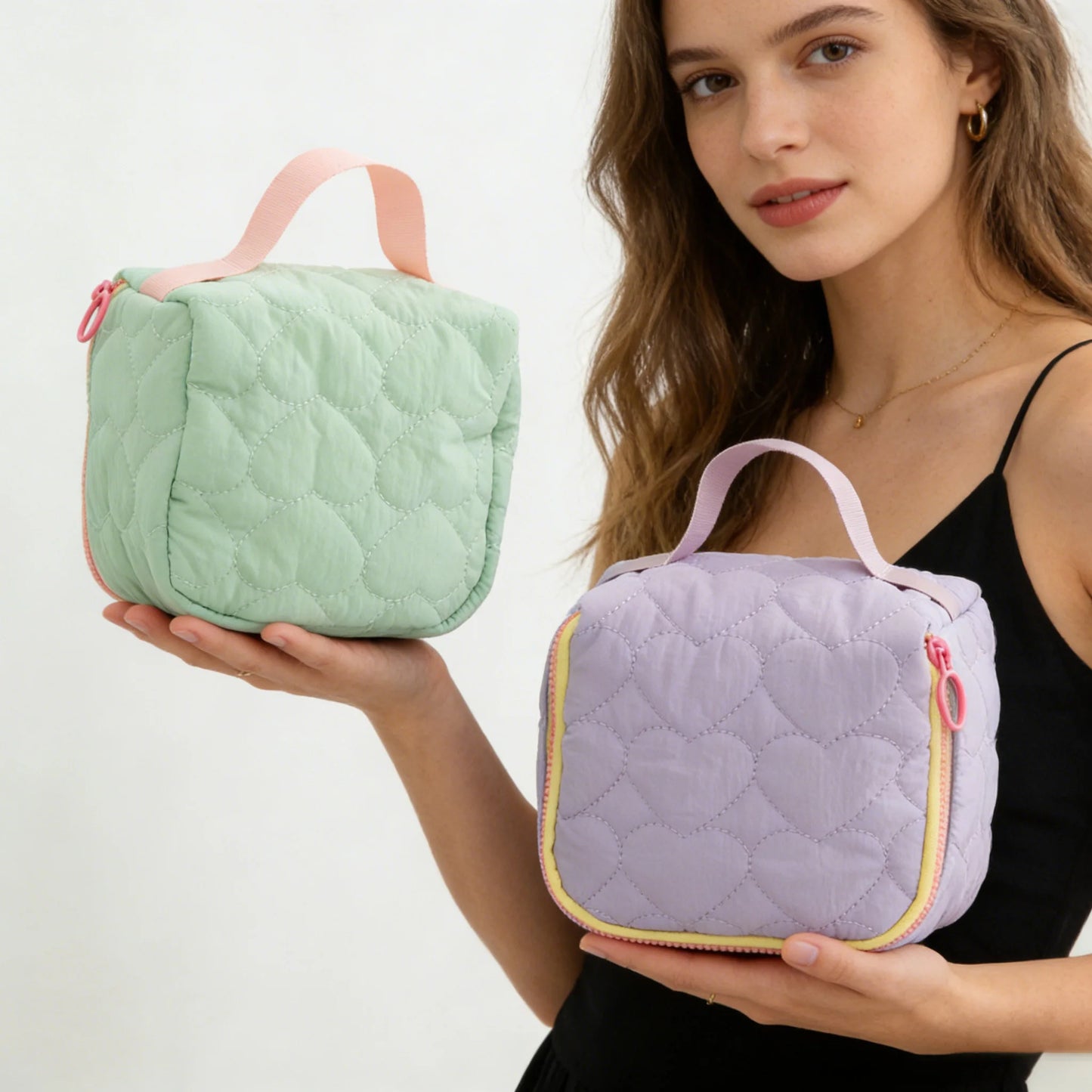Portable Travel Cosmetic Bag | Breathable Makeup Organizer
