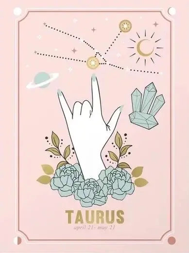 Bohemian Zodiac Tarot Astrology Canvas Wall Art | HD Print