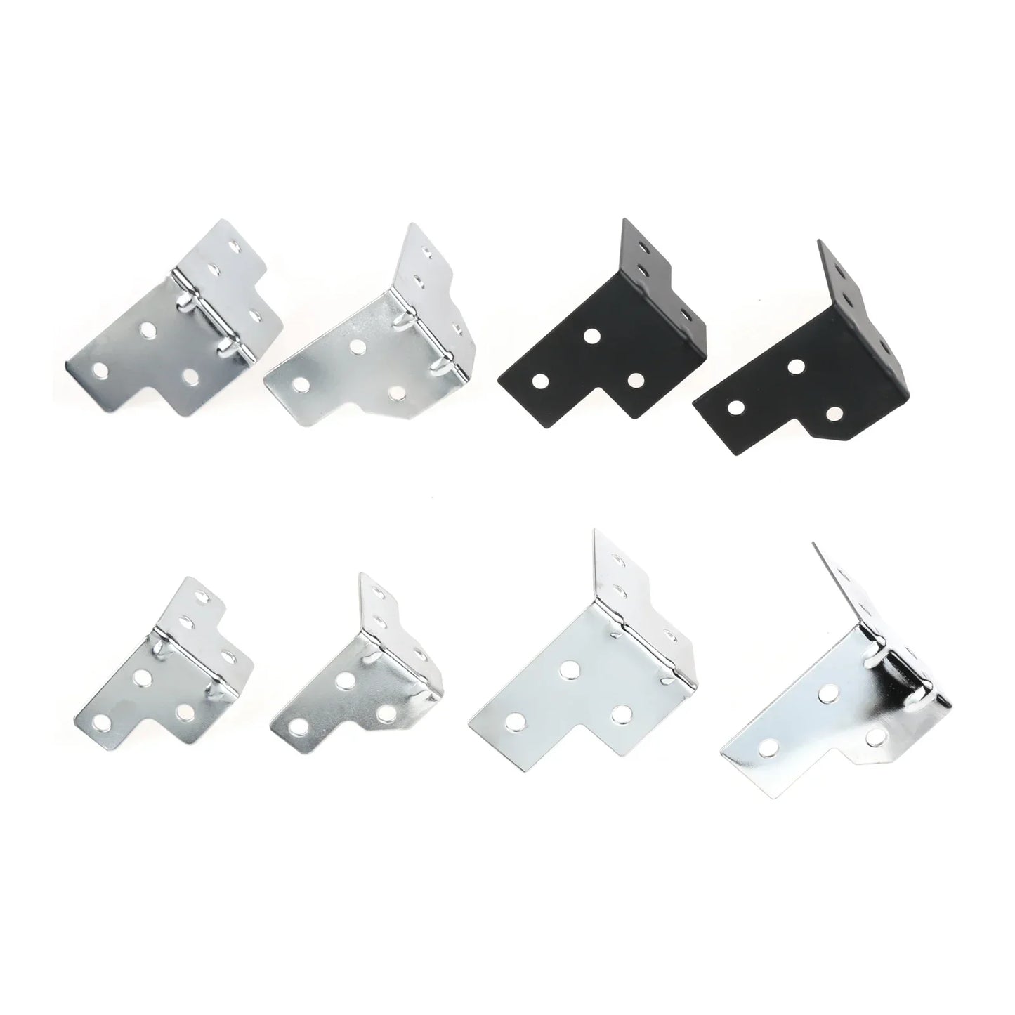 4-Pack Metal Corner Brackets for Flight Case & Wood Box Protection