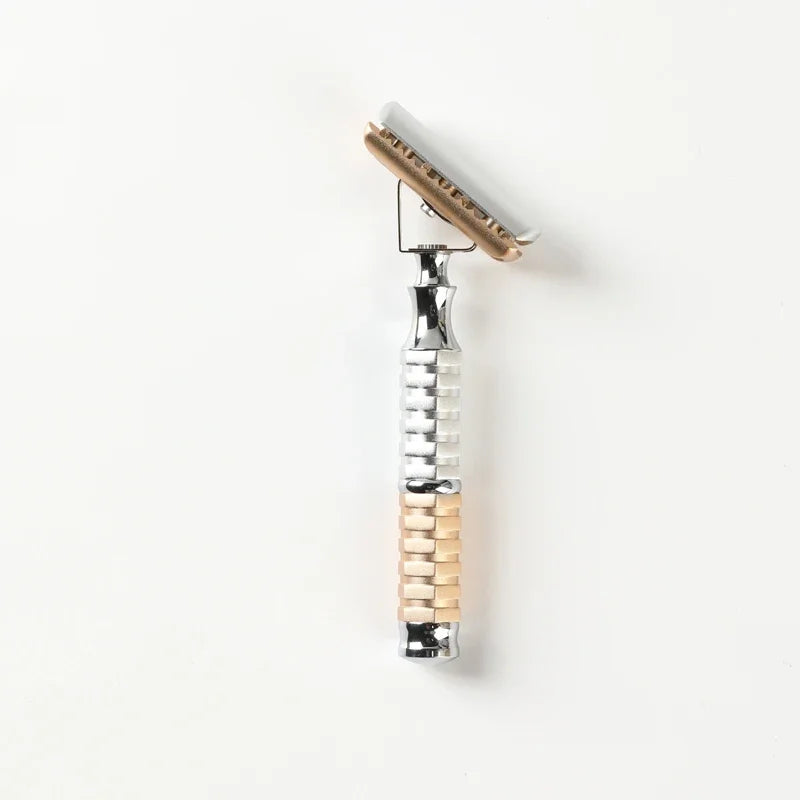 2026 New Arrival Yaqi Blind Box Razor Double-edge Tilt Diagonal Razor Head Inclined at 45° to Handle for Shaving Accessories Peaceful Pleasures Health and Wellness
