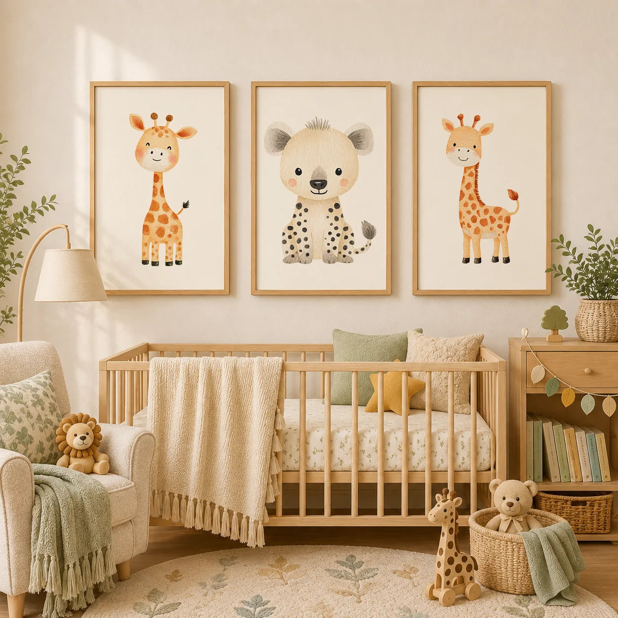 Cute Baby Animal Canvas Prints | Kids Nursery Wall Art Posters Canvas Wall Art Peaceful Pleasures Health and Wellness