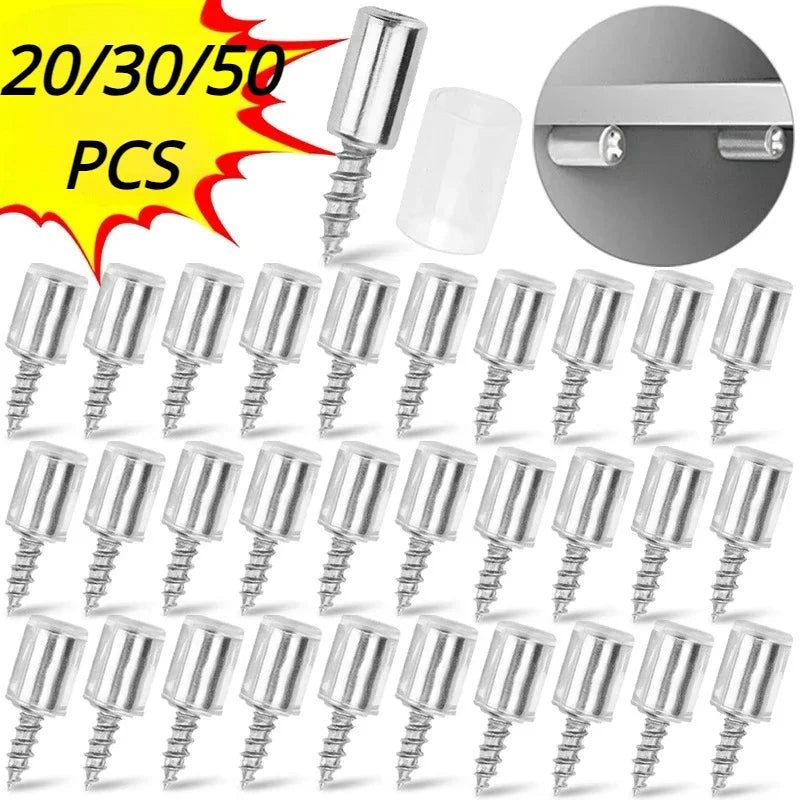 Self-Tapping Screw Shelf Partition Bracket Set | 10/15/25 Pcs