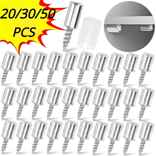 Self-Tapping Screw Shelf Partition Bracket Set | 10/15/25 Pcs Shelf Partition Bracket Peaceful Pleasures Health and Wellness