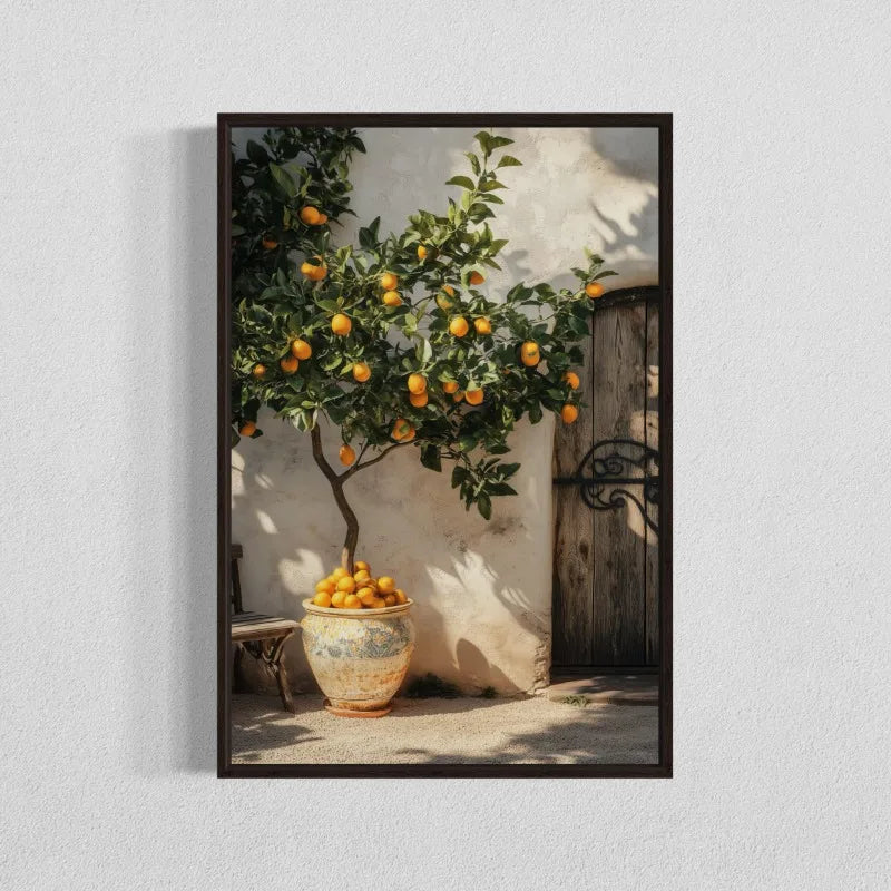 Minimalist Olive Tree Canvas Wall Art | Mediterranean Decor