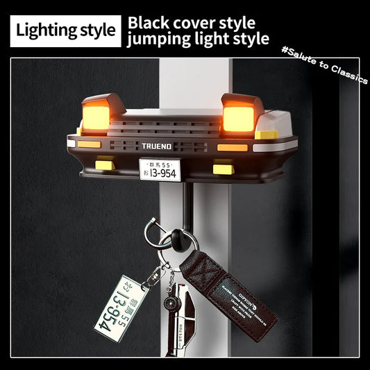 AE86 Car Creative Hook Headlight Key Storage Rack Keychain Holder for Vehicle Decoration key holder Peaceful Pleasures Health and Wellness Lamp style 1