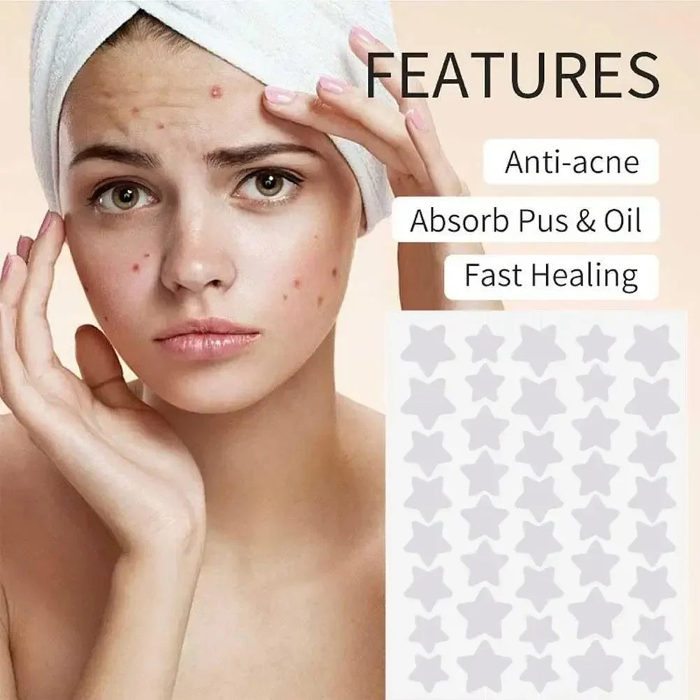 40pcs/120pcs Colorful PE Pimple Patches Cute Star Shaped Pimple Cover Sticker Invisible Pimple Cover Removal Pimple Patch Peaceful Pleasures Health and Wellness