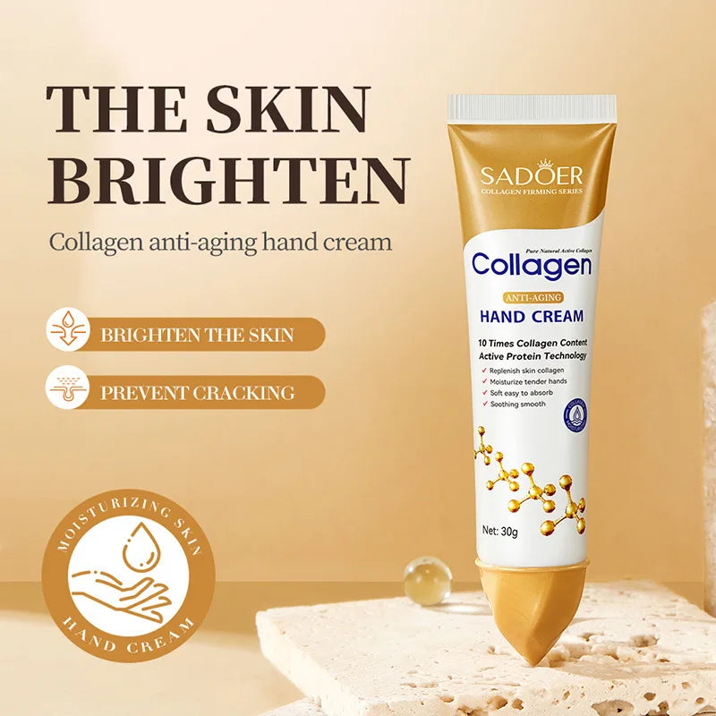 SADOER Collagen Hand Cream – Firming, Hydrating & Brightening