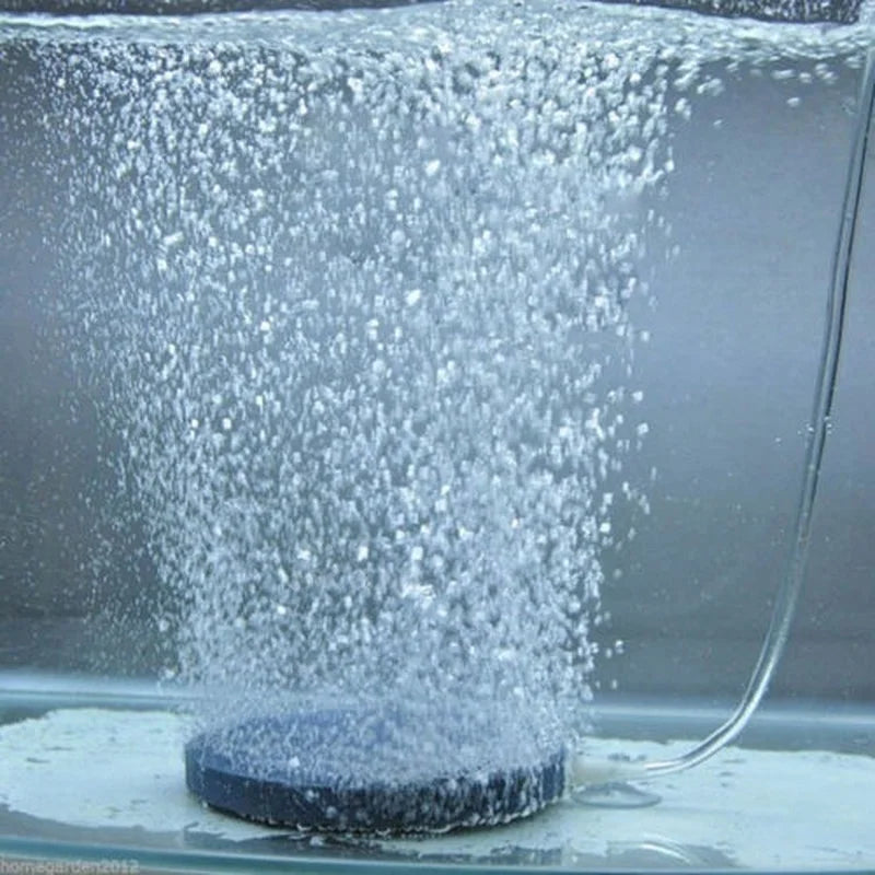 Air Bubble Stone Aquarium Aerator Pond Pump Disk Hydroponic Oxygen