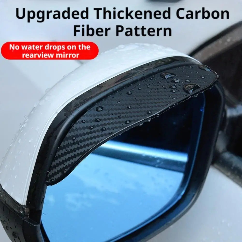 2-Pack Rearview Mirror Rain Guards – Universal Anti-Glare