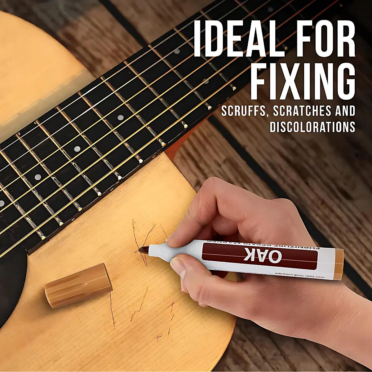 6-Piece Wood Furniture Repair Touch-Up Pens | Scratch Fix