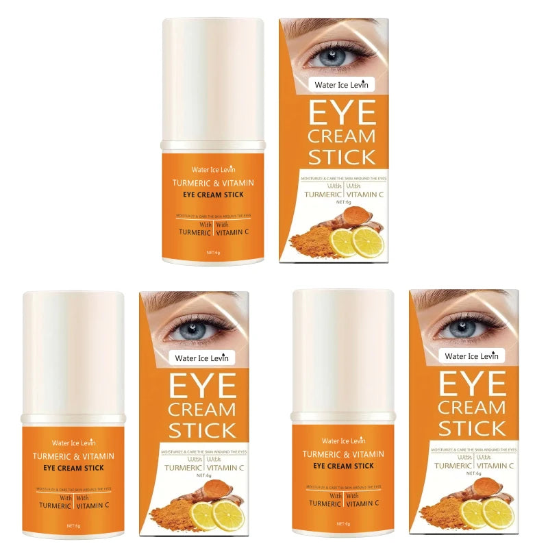 Turmeric Vitamin C Eye Cream Stick – Brighten & Nourish Eye Cream Stick Peaceful Pleasures Health and Wellness 6g 3pcs A Box
