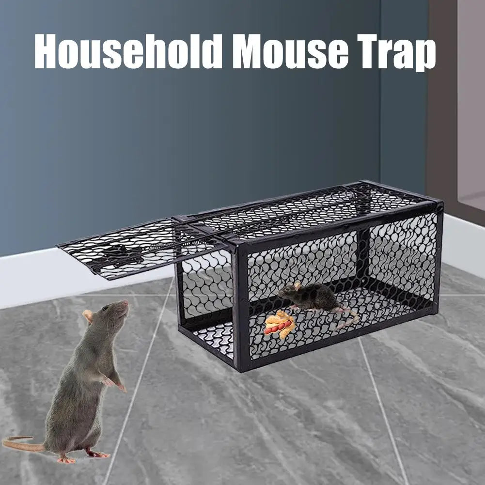 Heavy-Duty Self-Locking Metal Rat Trap Cage – Indoor & Outdoor