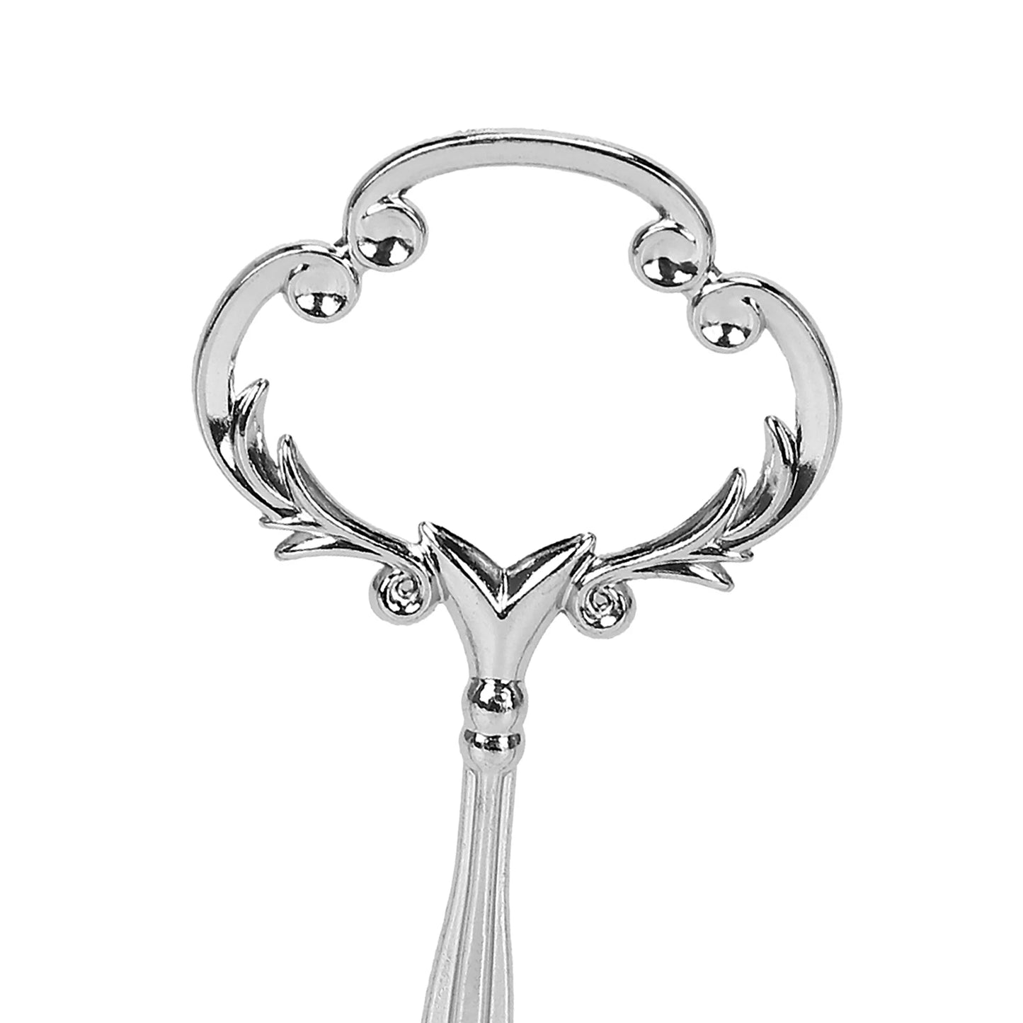 A36T-2 3 Tier Cake Plate Stand Heavy Metal Center Handle Fitting Hardware Rod Shape:Ornate Victoriana Color:Silver 2 Sets Peaceful Pleasures Health and Wellness