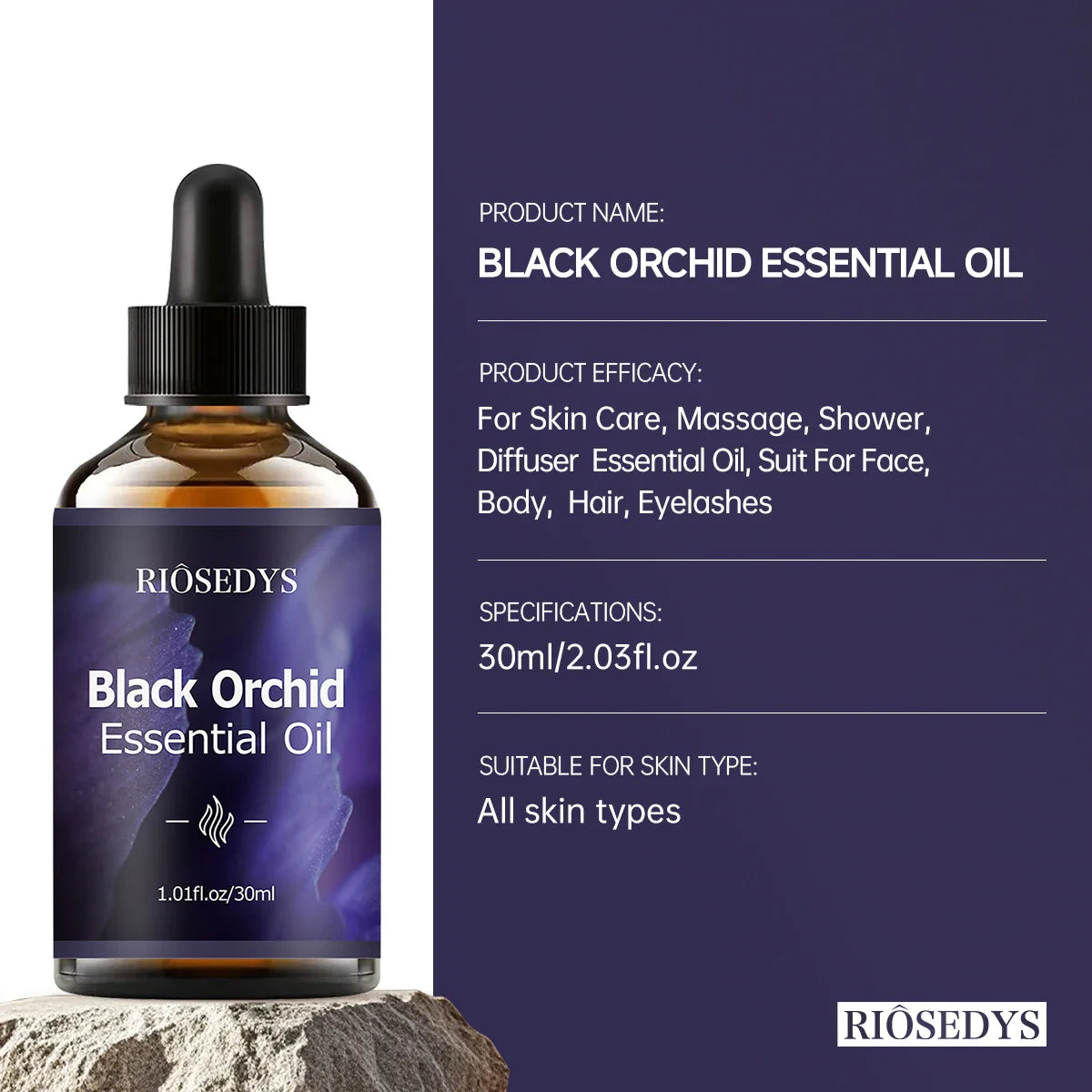 Black Orchid Essential Oil – Massage, Hair & Skin Care
