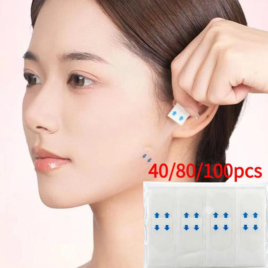 40/80/100pcs Invisible V-Shaped Face Lift Tape, Waterproof Breathable Chin Lifting Sticker, Transparent Face Tightening Makeup T Peaceful Pleasures Health and Wellness