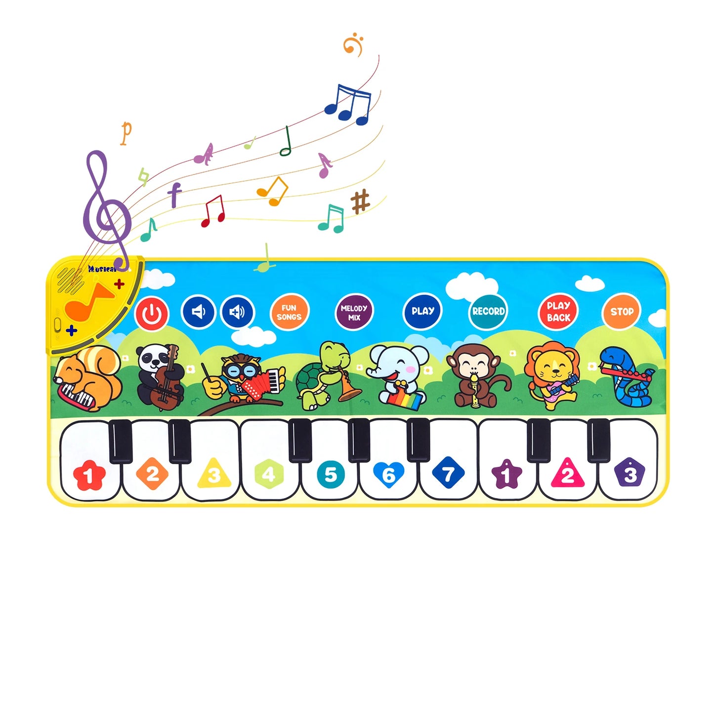 80 Kid Music Piano Mat Toddler Floor Baby Keyboard Dance 8 Animal