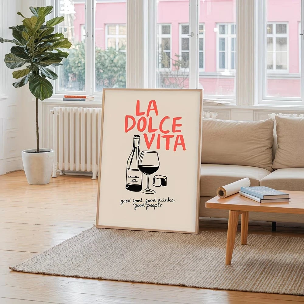 Good Food Vibes Canvas Wall Art Print | Kitchen & Home Decor