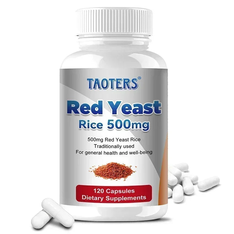 Red Yeast Rice 500mg Capsules | Heart & Cholesterol Support